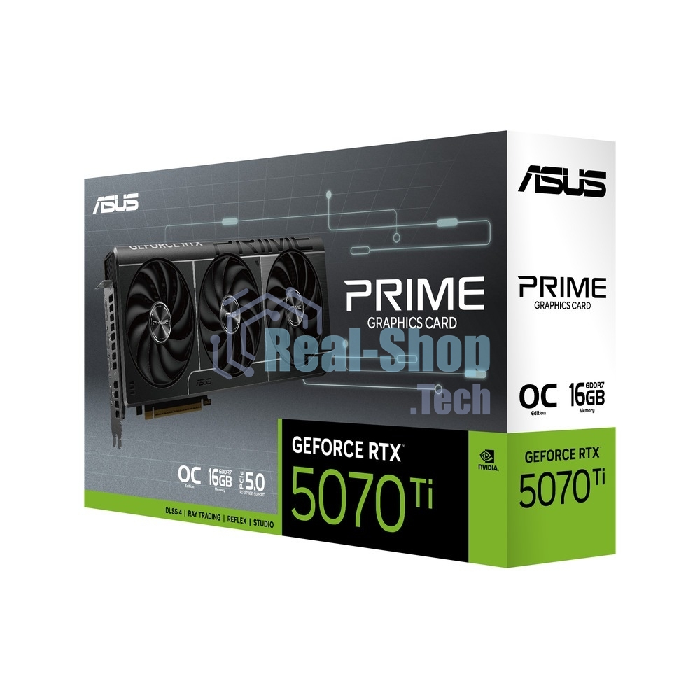 Видеокарта ASUS PRIME-RTX 5070TI-O16G RTX 5070TI HDMIx1,DPx3,16G,D7