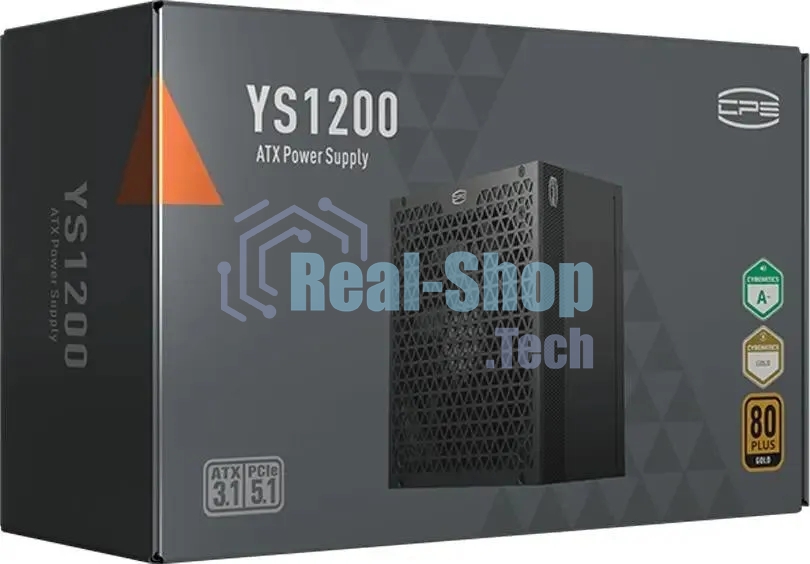 Блок питания PCCooler P5-YS1200-G1F черный 1200W 80 PLUS Gold, 135мм, модульный, черный
