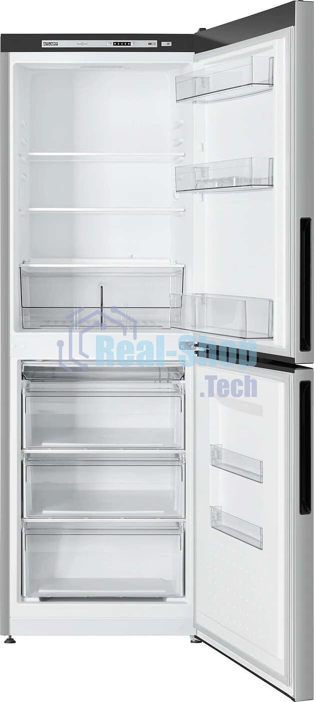 Холодильник Atlant 4612-181 серебристый двухкамерный 182/119л морозилка снизу