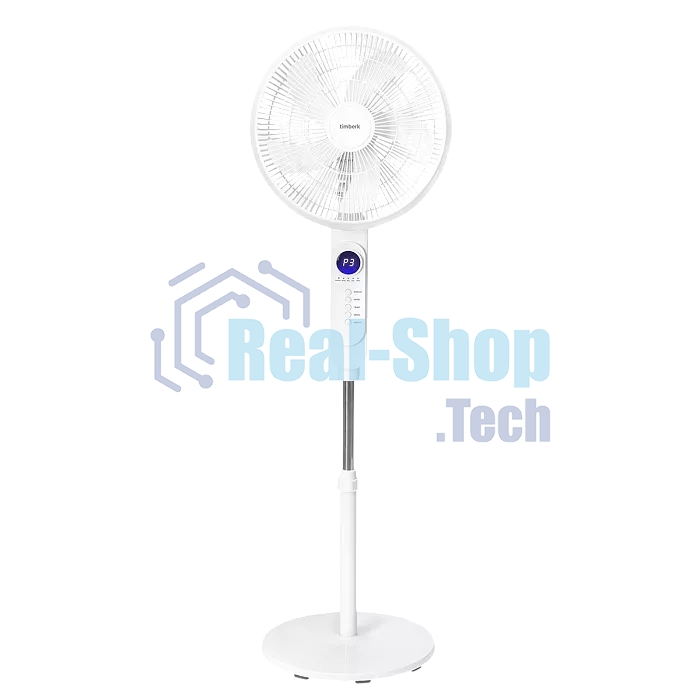 Вентилятор напольный Timberk T-SF1608RC 45Вт скоростей:3 ПДУ белый