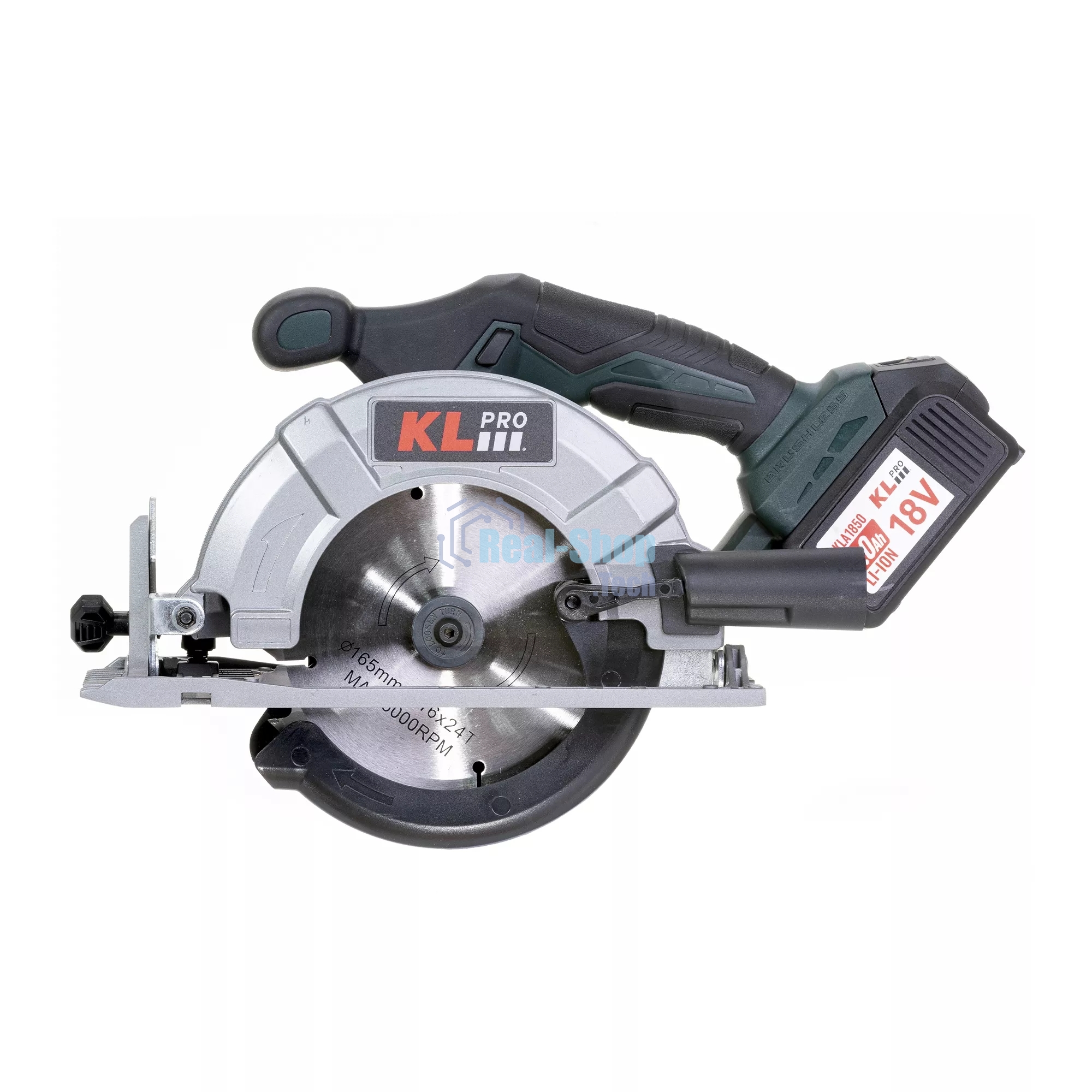 Профессиональная пила циркулярная бесщеточная KLPRO KLDAT18B-50 (18 В/5,0 А·ч)