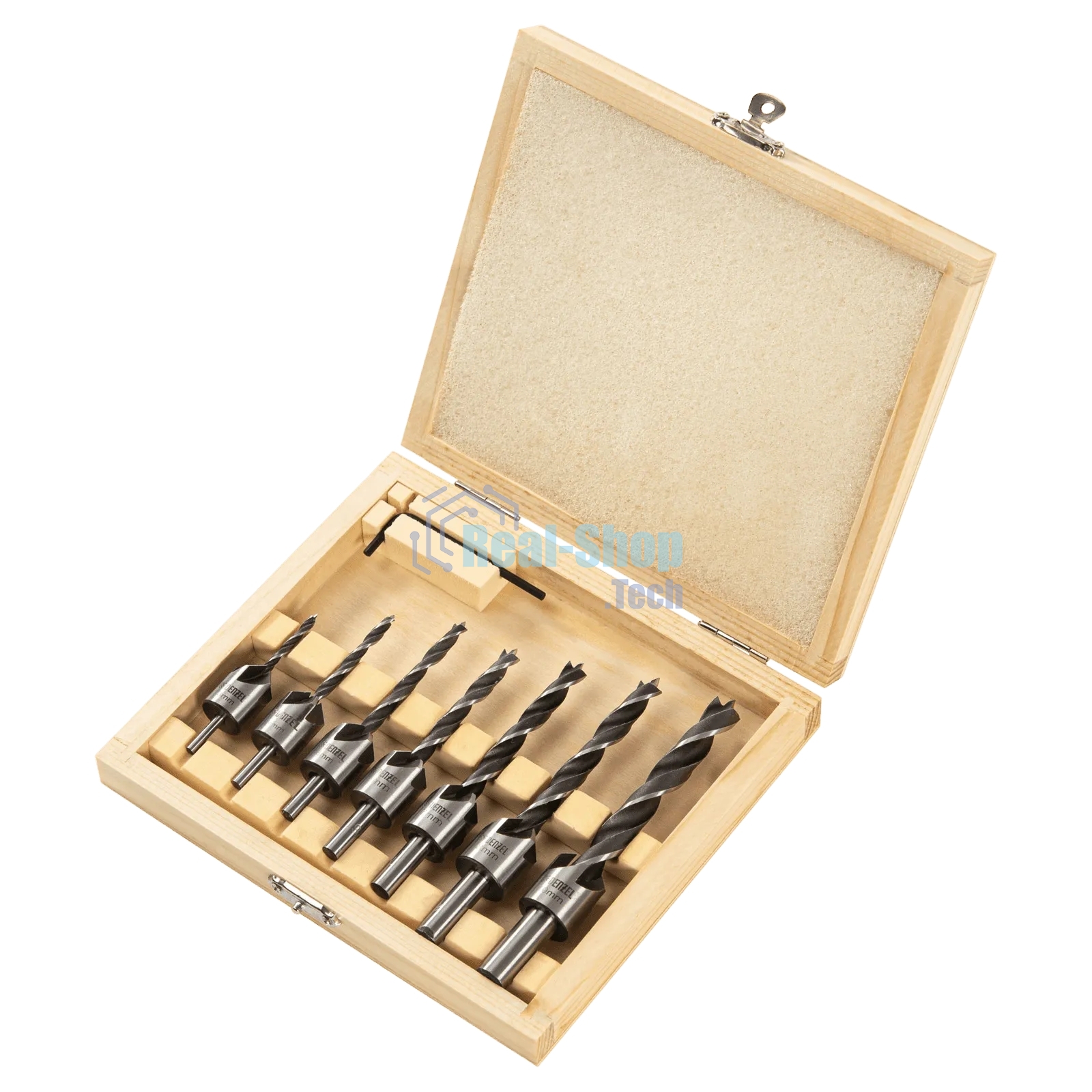 Набор сверл зенкеров Denzel по дереву, 3-10 мм, 7 шт