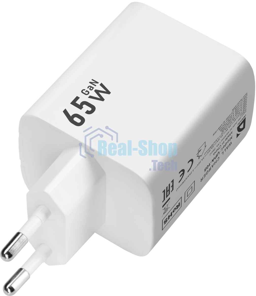 Сетевое зарядное устройство Defender UPA-105 65W, USB A+C+С, белый