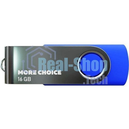 Флешка USB More Choice MF16-4 blue (4610196407567), 16Gb, USB 2.0, R/W 15/6, синий