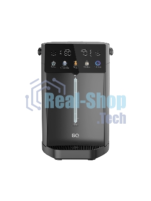 Термопот BQ TP5001 Black. Мощность 1600 Вт/Объем 5 л/Сенсорный LED-дисплей/Поддержание температуры/Функция дехлорирования/Регулировка темперы от 40 до 90 'C/Система защиты: от перегрева, от включения без воды, блокировка подачи воды/Внутренняя колба из нержавеющей стали AISI 304/Съемная крышка/Ручка для переноски/Электрическая помпа/Длина шнура 0.85 м