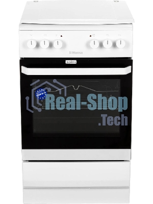 Плита электрическая Hansa FCEW54120 белый, конфорок 4 шт, духовка 62 л, 50 см x 85 см x 60 см