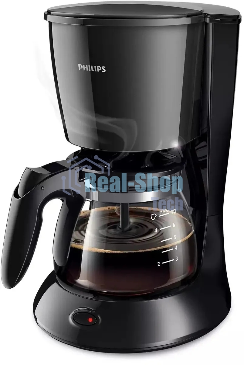 Кофеварка капельная Philips HD7432/20 черный, молотый, 0.6 л, 750 Вт