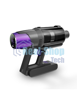 Пылесос вертикальный Centek CT-2572 фиолетовый/черный, питание от аккумулятора, 230 Вт, уборка сухая, пылесборник 1.2 л, работа от АКБ max 90 мин