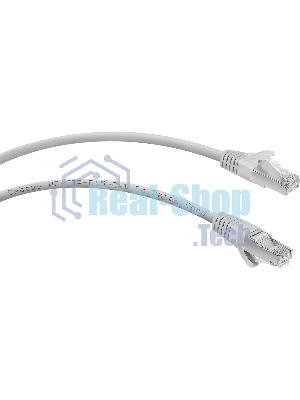 Экранированный патч-корд Cabeus, кат. 5е, экр., F/UTP, RJ45/RJ45, LSZH, AWG24, 5м, серый