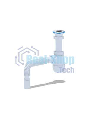 Сифон для мойки АНИ Грот 1 1/2' x 40 с гибкой трубой 40х40