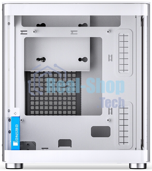 Компьютерный корпус без блока питания Case JONSBO TK-0 белый, Desktop SFF, TG, no fan, 1xUSB-A 3.2 + 1xUSB-C 3.2, SFX PSU Support, mITX белый