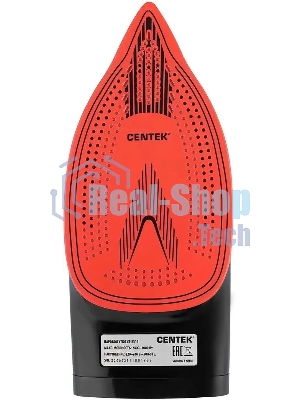 Утюг Centek CT-2311 черный/красный, 3200 Вт, 50 г/мин, 190 г/мин, 400 мл