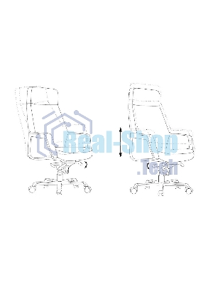 Кресло Бюрократ ANTONIO черный, кожа