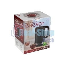 Чайник электрический Energy E-218 1.7л, двойной корпус, черный