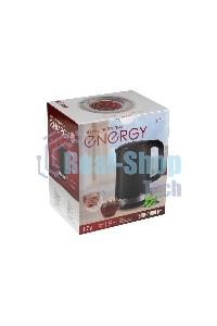 Чайник электрический Energy E-218 1.7л, двойной корпус, черный