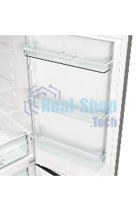 Холодильник Gorenje NRKE62XL серебристый металлик двухкамерный 203/99л морозилка снизу, No Frost