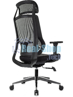 Кресло Бюрократ MC-412N-H черный, сетка, подголовник