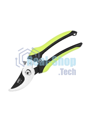 Секатор садовый Deli DL2789 лезвия с тефлоновым покрытием, длина 200мм, макс. диаметр резки 15мм, сталь SK5