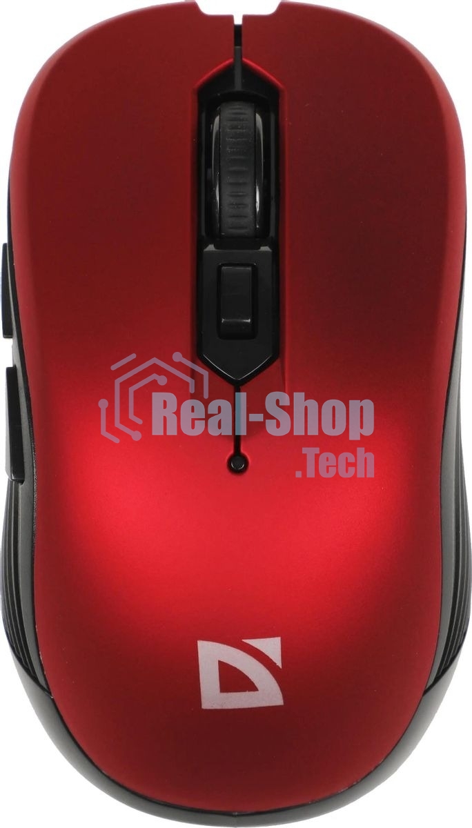 Мышь беспроводная Defender Gassa MM-105 красный, 1600 dpi, радиоканал, USB, кнопки - 6