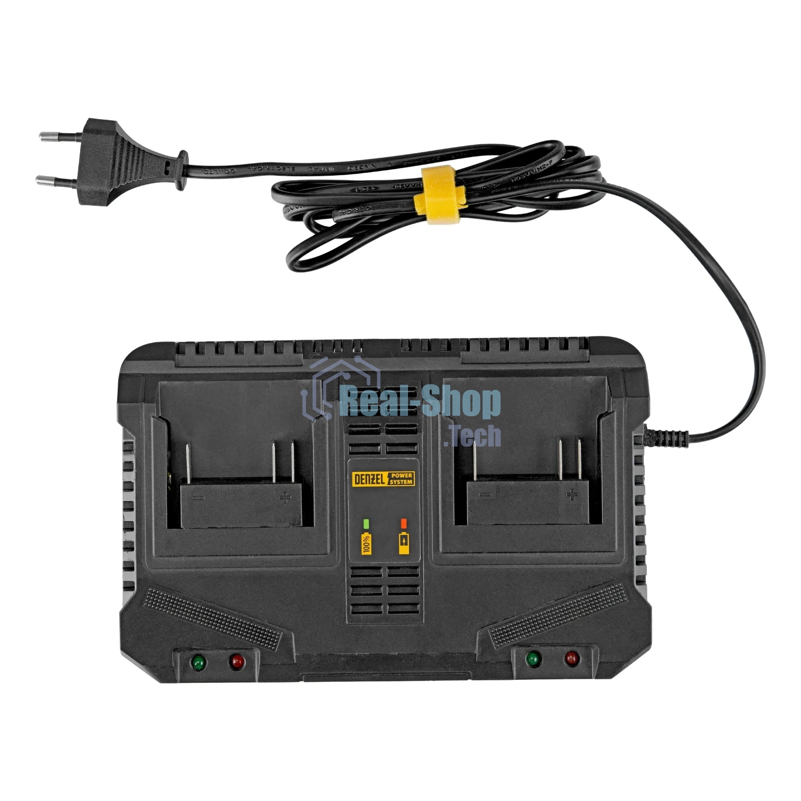 Устройство зарядное для аккумуляторов двухпортовое Denzel BCH-20-4.0x2, Li-Ion, 20 В, 4.0 А