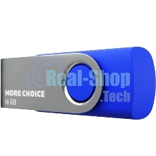 Флешка USB More Choice MF16-4 blue (4610196407567), 16Gb, USB 2.0, R/W 15/6, синий