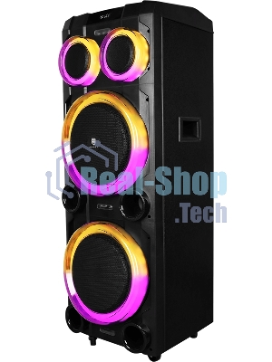Колонка портативная Ural 23 черный 2000W 1.1 BT/3.5Jack/USB-C 15м 7000mAh (УРАЛ МОЛОТ 23)