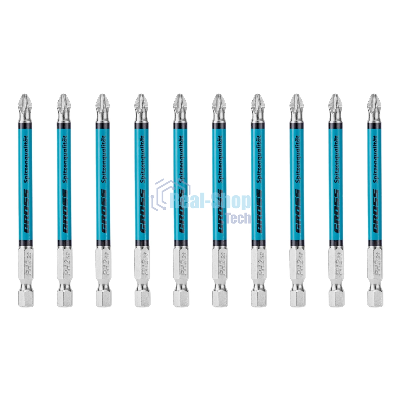 Бита Gross PH2х90 мм, сталь S2, кругл., 10 шт.