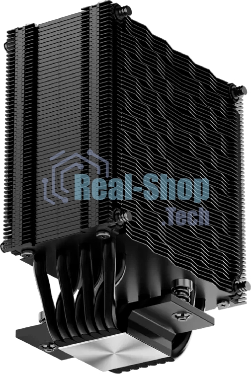 Кулер для процессора PCCooler RZ700D BK (270W, 4-pin PWM, 159.5mm, Al/Cu, 7x6mm, 2x120mm, 79.8CFM, 35.9dBA, 2400RPM, S: 1851/1700/1200/115X, AM5/AM4, black)