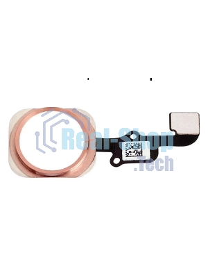 Кнопка HOME в сборе с механизмом и шлейфом для iPhone 6/6 Plus, золотая