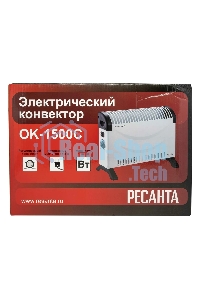 Конвектор Ресанта ОК-1500С белый, 1500 Вт, 20 м2, термостат