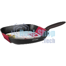 Сковорода-гриль Rondell Tierno RDA-1579, 28 см, без крышки, черный