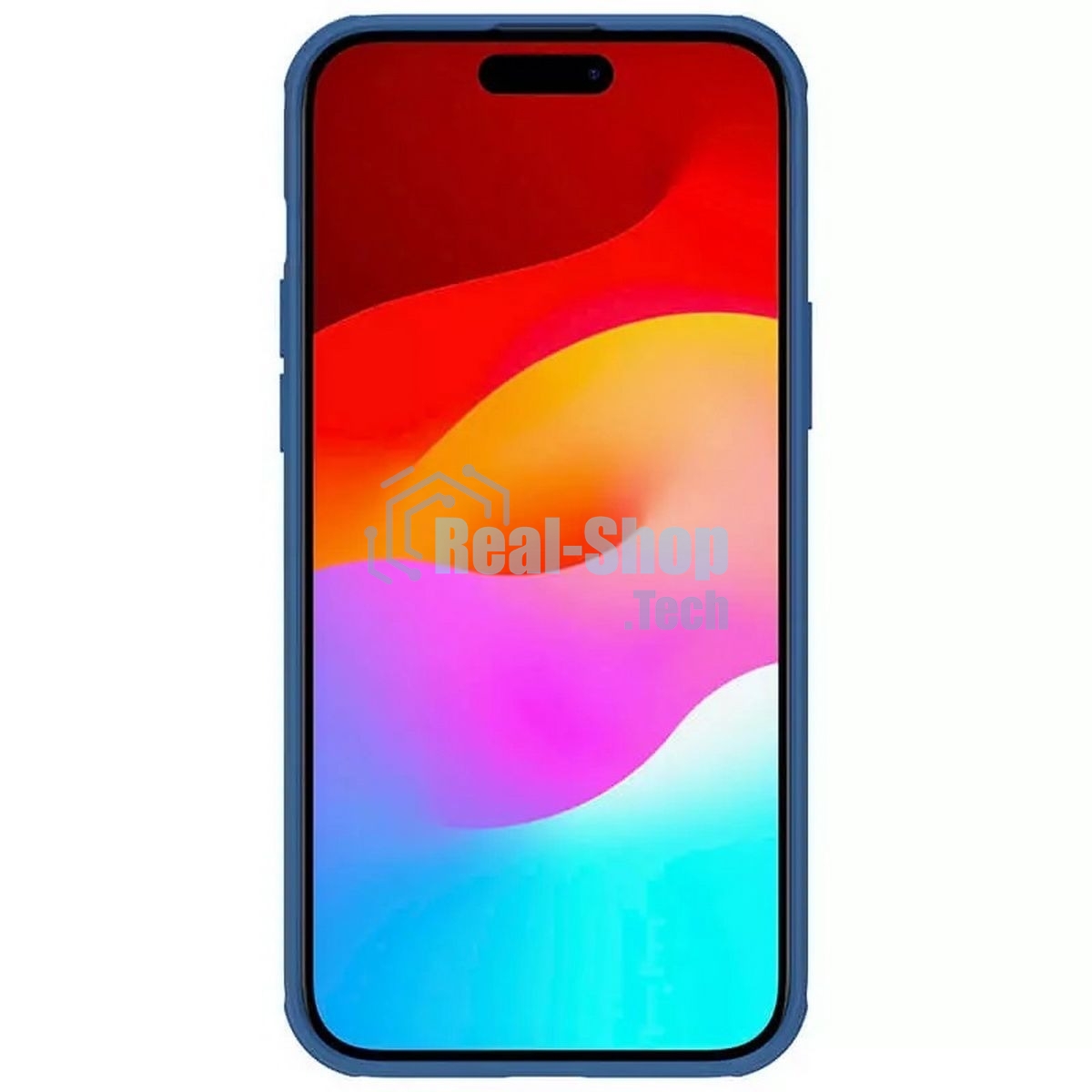 Чехол Super Frosted Shield Pro, синий, (AP IP15 Plus)