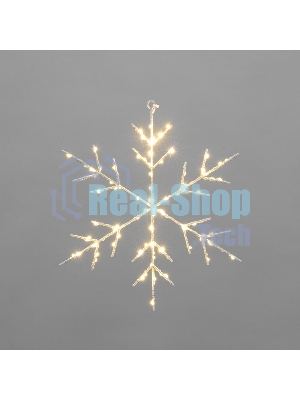 Светодиодная подвесная фигура Neon-night Снежинка на металлическом каркасе, цвет теплый белый