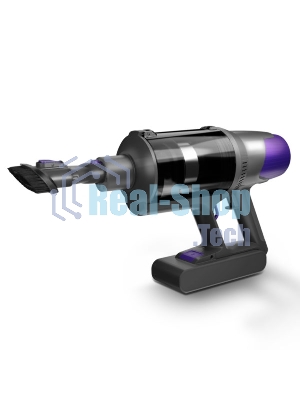 Пылесос вертикальный Centek CT-2572 фиолетовый/черный, питание от аккумулятора, 230 Вт, уборка сухая, пылесборник 1.2 л, работа от АКБ max 90 мин