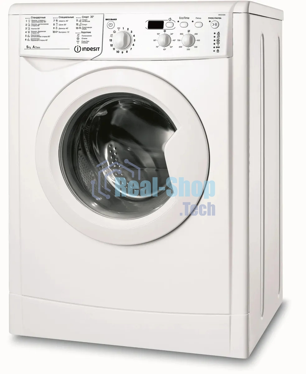 Стиральная машина Indesit IWSD 5085 (CIS) белый, загрузка фронтальная 5 кг,800 об/мин., класс: А