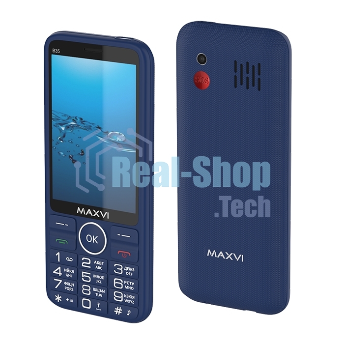 Мобильный телефон Maxvi B35 синий