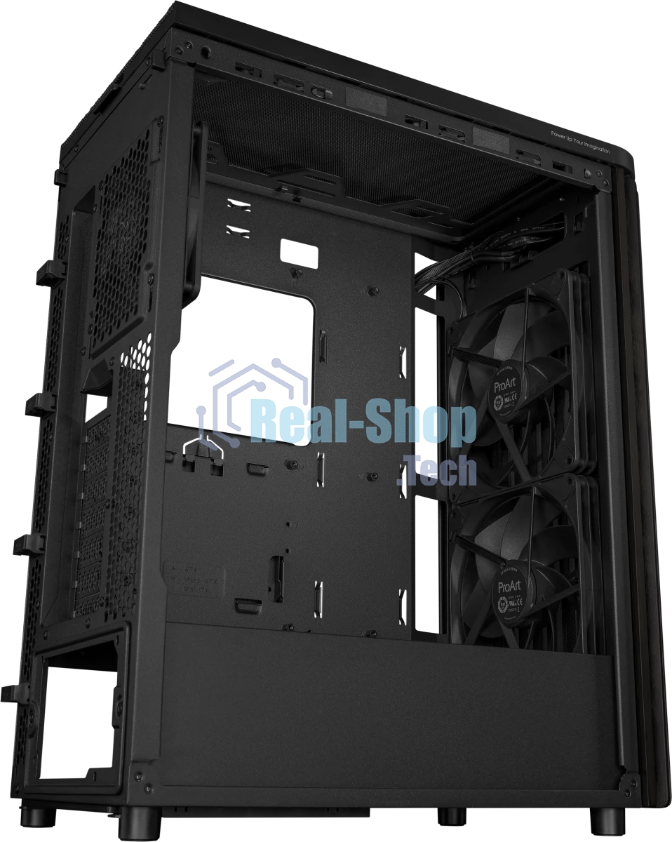 Компьютерный корпус ASUS PROART PA401 WOOD METAL PWM черный