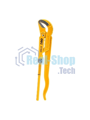 Трубный рычажный ключ №1 с изогнутыми губками Deli DL105240 315мм, раскрытие губок 0-40мм, сталь Cr-V