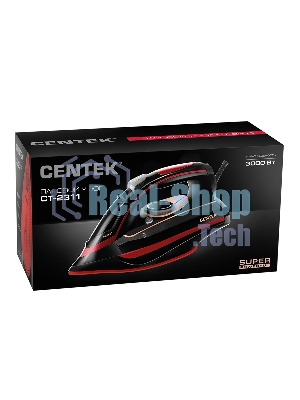 Утюг Centek CT-2311 черный/красный, 3200 Вт, 50 г/мин, 190 г/мин, 400 мл