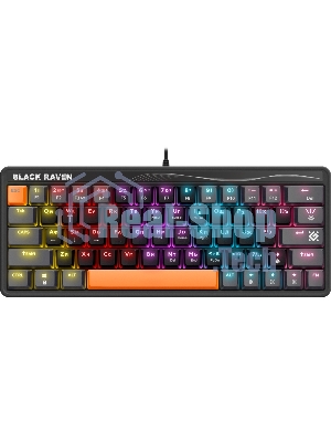 Клавиатура проводная Defender Black Raven GK-417, USB, черный