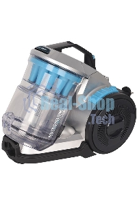 Пылесос Hyundai HYV-C2955 серебристый/синий, 380/2400 Вт, уборка сухая, пылесборник контейнер 3.5 л