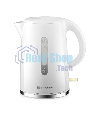Чайник электрический BRAYER BR6108 1,7 л, 2200 Вт, белый