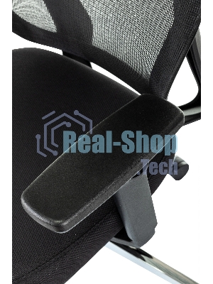 Кресло Бюрократ MC-412N-H черный, сетка, подголовник