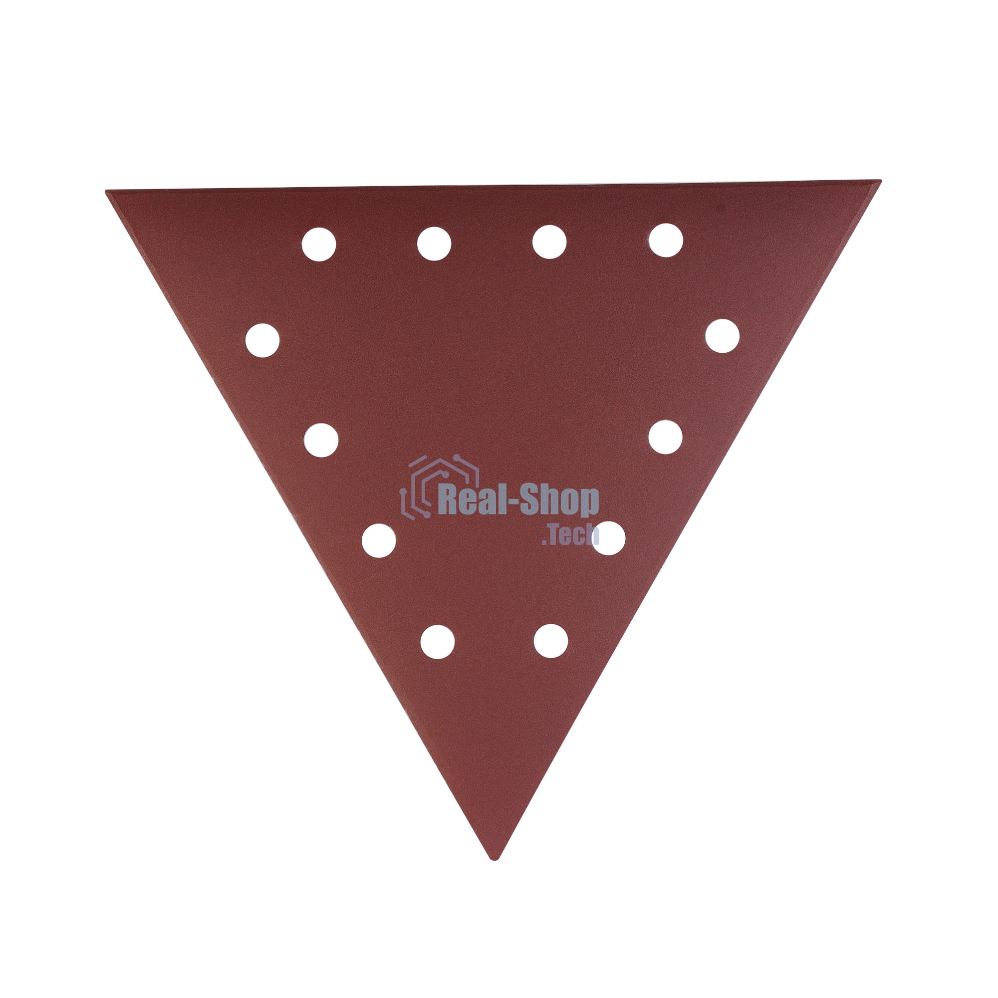 Треугольник шлифовальный PATRIOT на липучке, 285мм, 12 отверстий, Р320, 10 шт