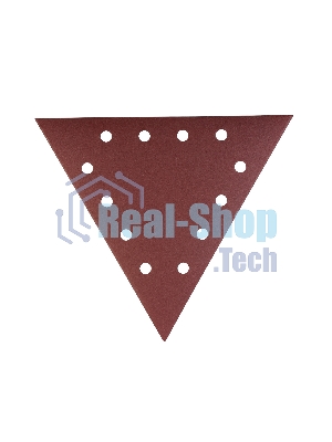 Треугольник шлифовальный PATRIOT на липучке, 285мм, 12 отверстий, Р320, 10 шт