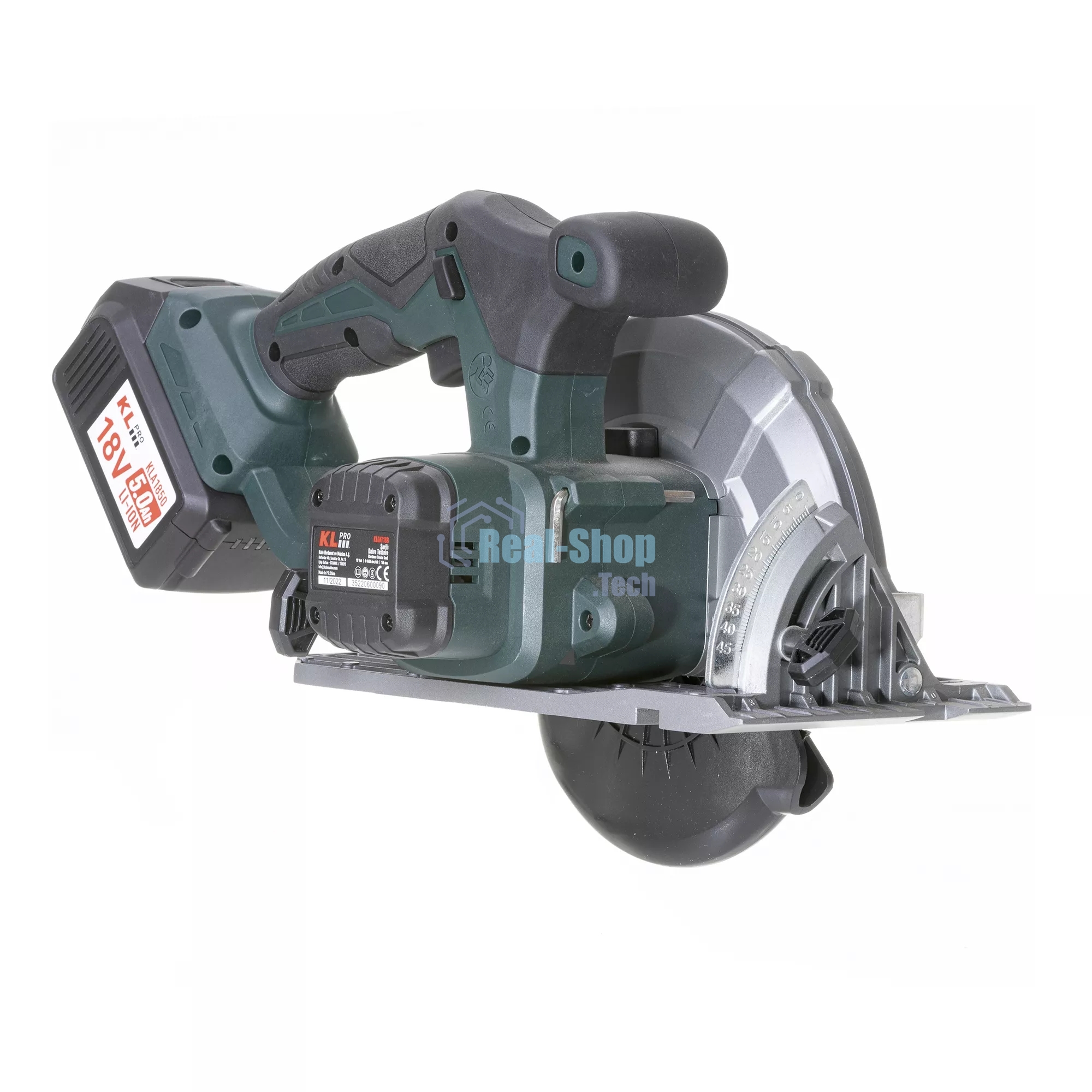 Профессиональная пила циркулярная бесщеточная KLPRO KLDAT18B-50 (18 В/5,0 А·ч)