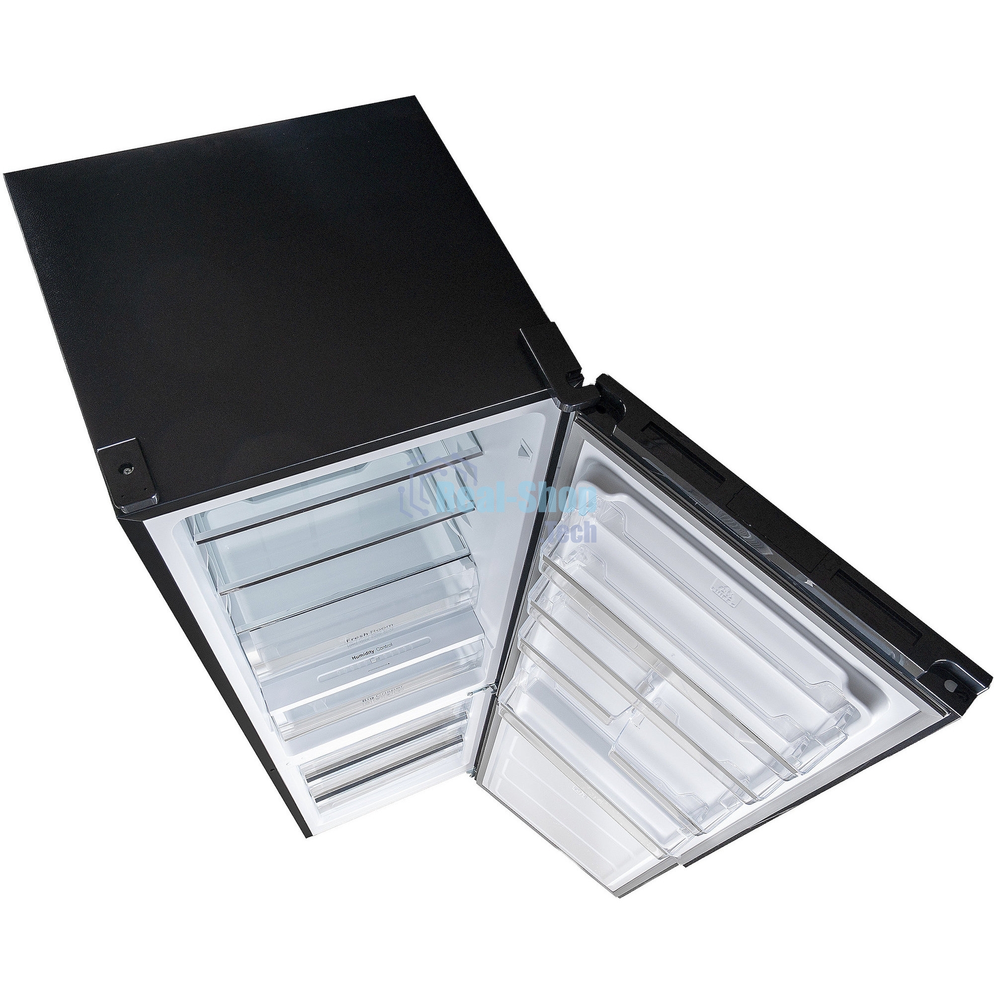 Холодильник DeLonghi DCS 19NFI NB DAMIANO черный двухкамерный 230/100л морозилка снизу, No Frost