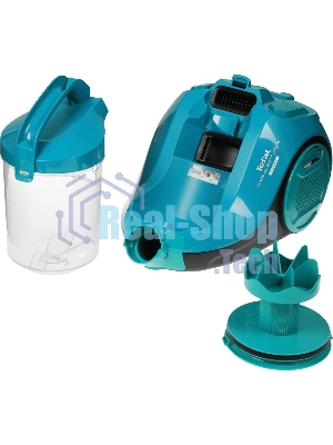Пылесос Tefal TW2922EA бирюзовый/черный, 750/2100Вт, уборка сухая, пылесборник контейнер 1.5 л
