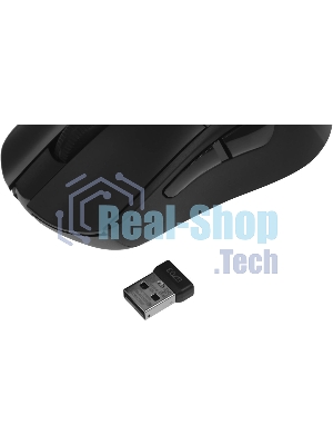Мышь игровая Logitech G703 Lightspeed черная, сенсор 100-25600dpi (Hero25K), беспроводная 2.4GHz + USB 1,8м, 5 программируемых кнопок + колесо прокрутки, RGB-подсветка, под правую руку
