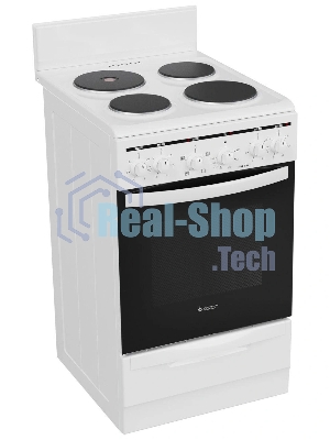 Плита электрическая Gefest ЭП Н Д 5140 E1WH белый, конфорок 4 шт, духовка 55 л, 50 см x 85 см x 58.5 см